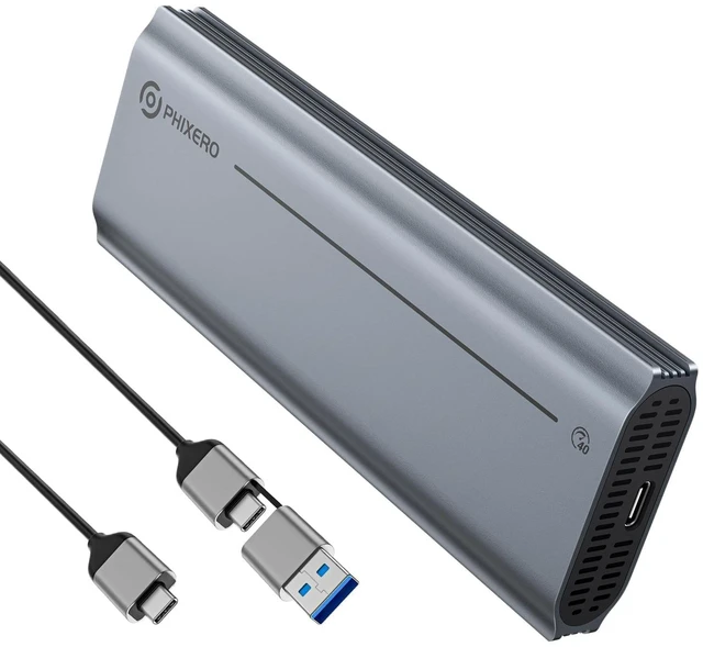 Main image of PHIXERO 40Gbps M.2 NVMe SSD Enclosure