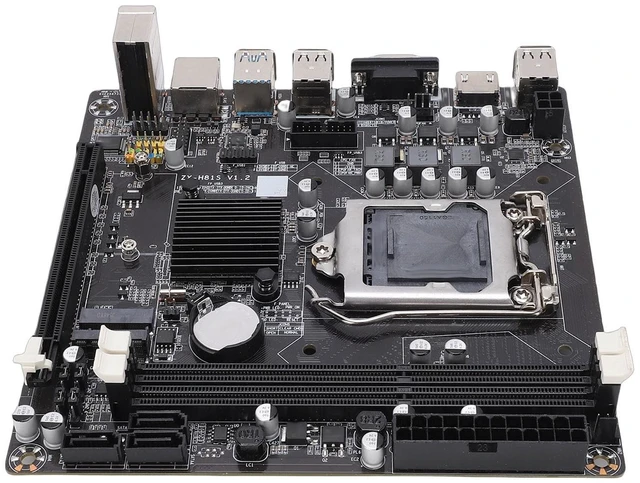 Main image of Goshyda Gaming Mini ITX Motherboard with Dual Channel DDR3 for Core I3 I5 I7 Support for LGA1150, Fast M.2 NVMe Slot PCI Express X16 for Hardcore