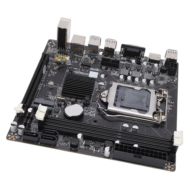Alt view image 5 of 5 - Goshyda Gaming Mini ITX Motherboard with Dual Channel DDR3 for Core I3 I5 I7 Support for LGA1150, Fast M.2 NVMe Slot PCI Express X16 for Hardcore