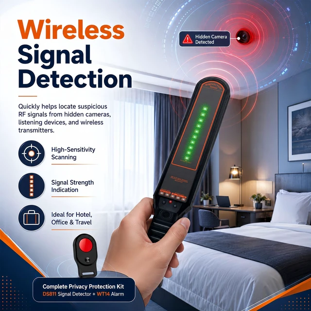 Alt view image 3 of 5 - Hidden Camera Detector, RF Signal Scanner and GPS Tracker Finder, 5-in-1