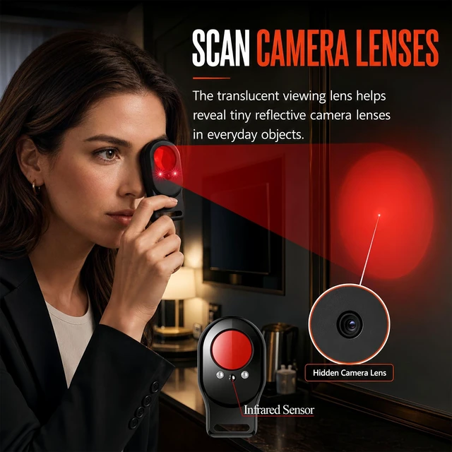 Alt view image 5 of 5 - Hidden Camera Detector, RF Signal Scanner and GPS Tracker Finder, 5-in-1