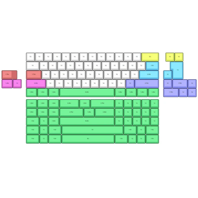Alt view image 2 of 5 - MARUIEEB 60 64 GH60 Left Shift 2X 2.25X Brass Positioning Plate 60% DIY Mechanical Keyboard Plate Supports ANSI ISO Layout Compatible DZ60 XD60 XD64 (2.25U Left Shift)