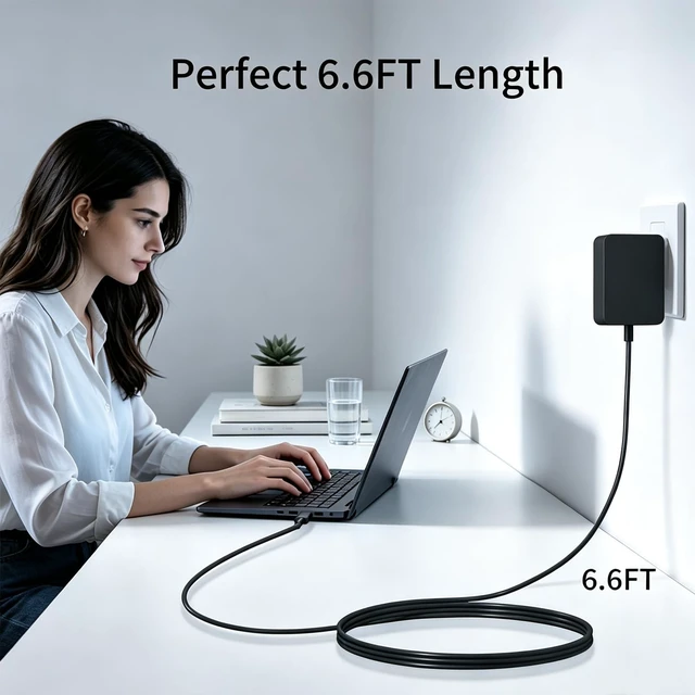 Alt view image 5 of 5 - Nivjuky New 45W PD 3.0 USB-C Wall Charger Compatible with Microsoft Surface