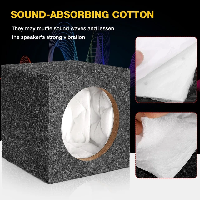 Alt view image 5 of 5 - 6.5" Car Audio Speaker Box Enclosure for DIY Car or Truck Audio Custom