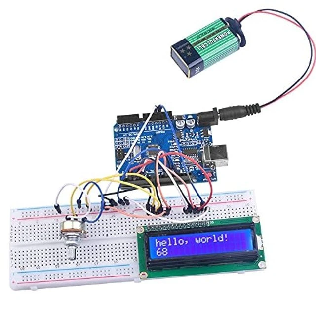 Alt view image 2 of 5 - Kuman Arduino-Compatible R3 Board Starter Kit with Sensors, Breadboard, Jumper Wires, Motors, LCD, Tutorial for Beginners to Learn Robotics Coding and Electronics Projects