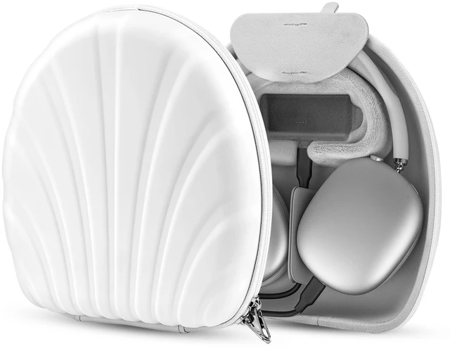 Main image of Geekria PRO Hard Shell Headphones Case Compatible with Apple AirPods Max, AirPods Max 2, ABS Shell with Soft Lining, Charging-Ready (Power Bank Not Included) (White)