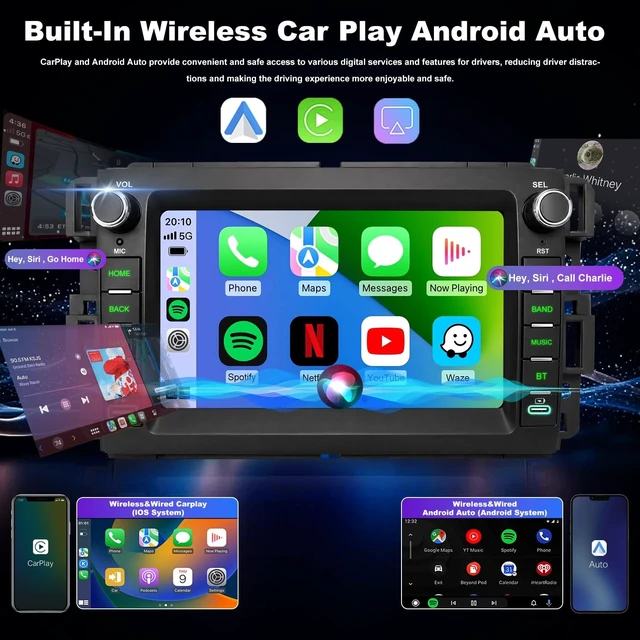 Alt view image 3 of 5 - Upgrade Car Radio for GMC Sierra Chevy Silverado 1500/2500/3500 2007-2013