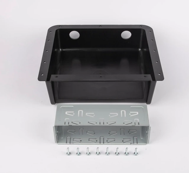 Main image of NuIth Universal Car Under Dash/Top Mount Single DIN Radio Install Enclosure