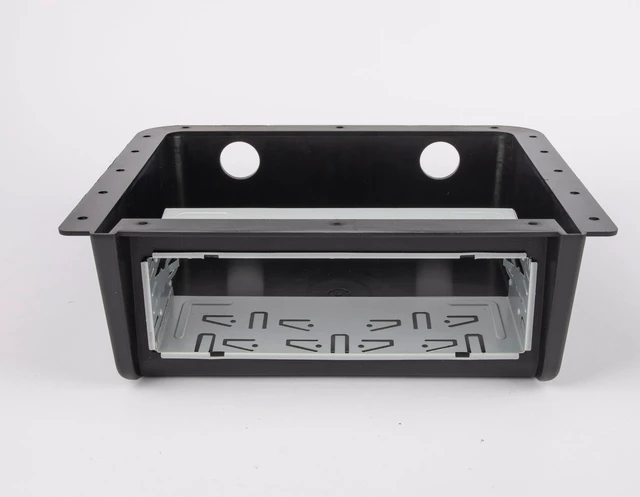 Alt view image 4 of 5 - NuIth Universal Car Under Dash/Top Mount Single DIN Radio Install Enclosure