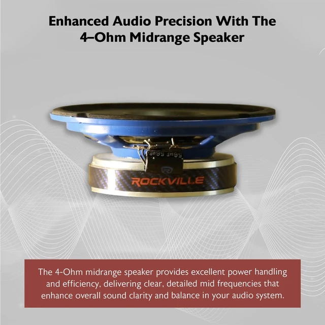 Alt view image 3 of 5 - Rockville RM64SP CEA Compliant 6.5" Midrange Car Speaker, 4 Ohm