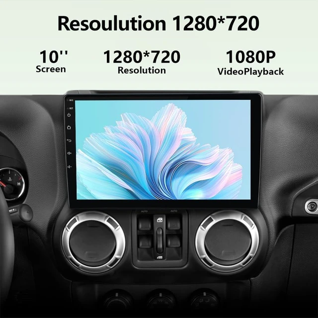 Alt view image 5 of 5 - AWESAFE Car Radio Stereo Upgrade for Jeep Wrangler JK 2007-2018 Dodge Ram 1500 2500, 4Core 64GB with CarPlay Android Auto