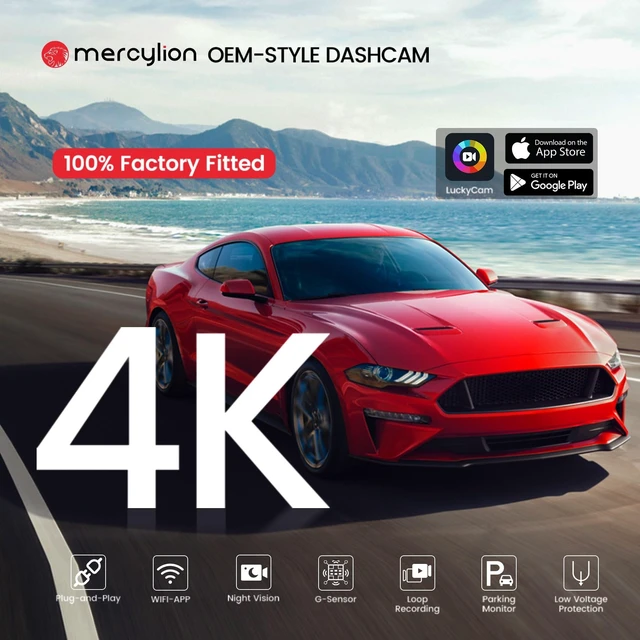 Alt view image 2 of 5 - Mercylion A18-5 4K+2K Car Dash Cam Front and Rear for Mercedes-Benz Sprinter Dash cam 907 Van 2022-2024,OEM Factory Look, UHD 3840P Video, Built-in WiFi & APP,FREE128G,Support 256G