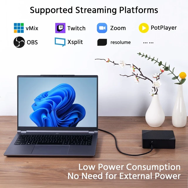 Alt view image 3 of 5 - CIUCIMEE 4-Channel 3G-SDI Video Capture Card Thunderbolt 3 4 USB4 1080p60