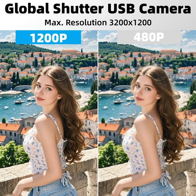 Alt view image 3 of 5 - MMlove USB Stereo Camera Module,1200P 60FPS Global Shutter USB Webcam