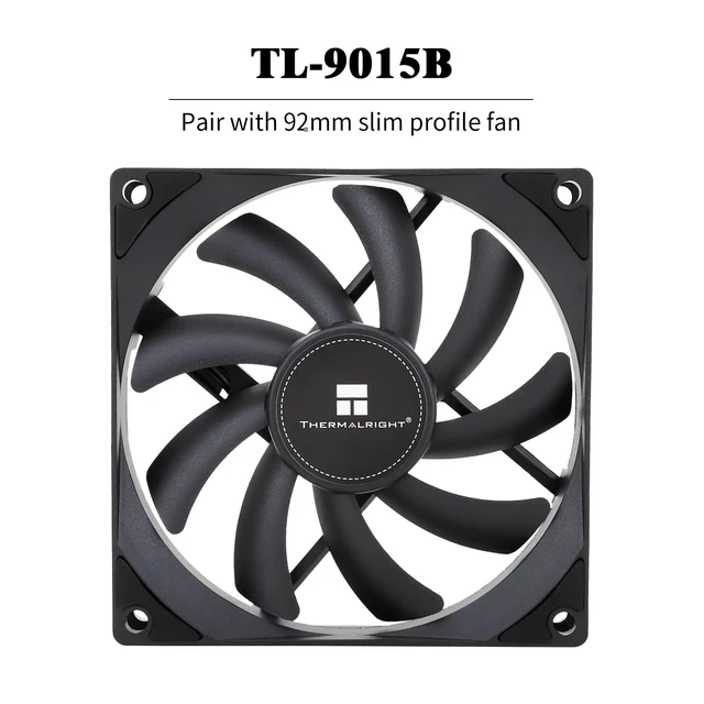 Alt view image 3 of 5 - Thermalright-TR AXP90-X36 Black Low Profile ITX CPU Air Cooler, 36mm Height, TL-9015B Slim PWM Fan, AGHP Technology, for AMD AM4 AM5/Intel 1700/1150/1151/1155/1156/1200(Black)