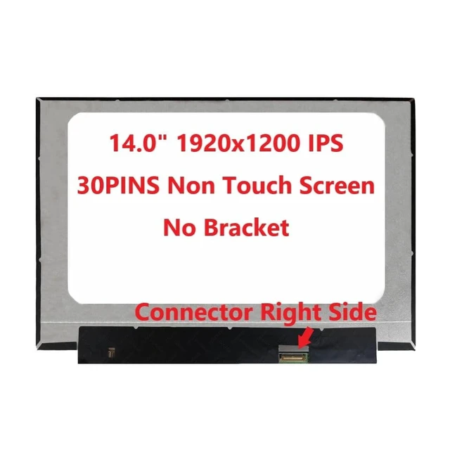 Alt view image 3 of 5 - Fullcom New LCD Replacement Screen WUXGA 1920x1200 (Non Touch) 14.0 Inch (No Brackets) IPS 30 Pin Matte for HP Envy 14-eb0100nd for Laptop/Display/Screen/LCD Application