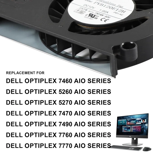 Alt view image 5 of 5 - 0PMYMW PVB120E12H CPU Cooling Fan for Dell Optiplex 7460 7470 7760 7770 AIO