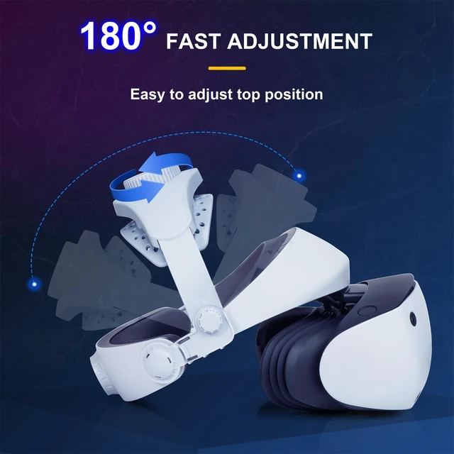 Alt view image 4 of 5 - Haoyull Adjustable Head Strap for PS VR2 Headset Decompression Headband Straps Replacement Comfortable Head Straps, 210x115x110mm, As the Picture Shows