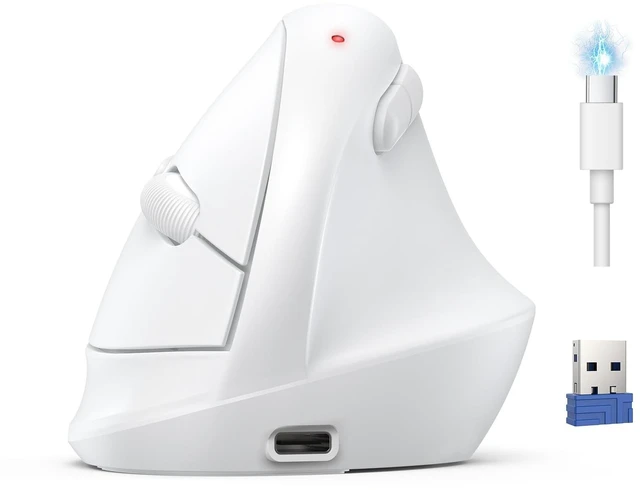 Main image of TECKNET Ergonomic Mouse, BT5.3/2.4G, Silent Wireless Vertical, Rechargeable