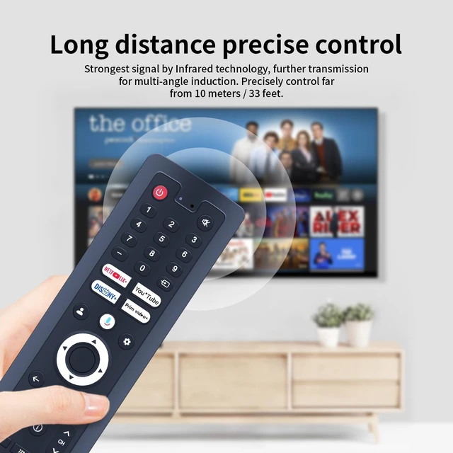 Alt view image 4 of 5 - New Voice Replacement Remote Control fit for Deck Outdoor TV Pro 2.0 / Deck Pro QLED 2.0 BT24A1KGGB BT24A0KEGB RT22R2KHFA RT40G3KOFA KT16K0KHGA B0CLNKMC88 BT24A1KEGB