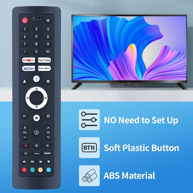 Alt view image 3 of 5 - New Voice Replacement Remote Control fit for Deck Outdoor TV Pro 2.0 / Deck Pro QLED 2.0 BT24A1KGGB BT24A0KEGB RT22R2KHFA RT40G3KOFA KT16K0KHGA B0CLNKMC88 BT24A1KEGB