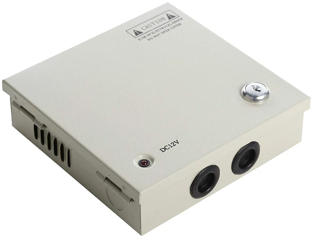 Alt view image 5 of 5 - Ares Vision 4 Channel/Port 5 AMPS, 12V DC Power Supply Box, Individually Fused for CCTV, LED, and All 12v DC Devices. Includes Screw Drivers & Extra fuses