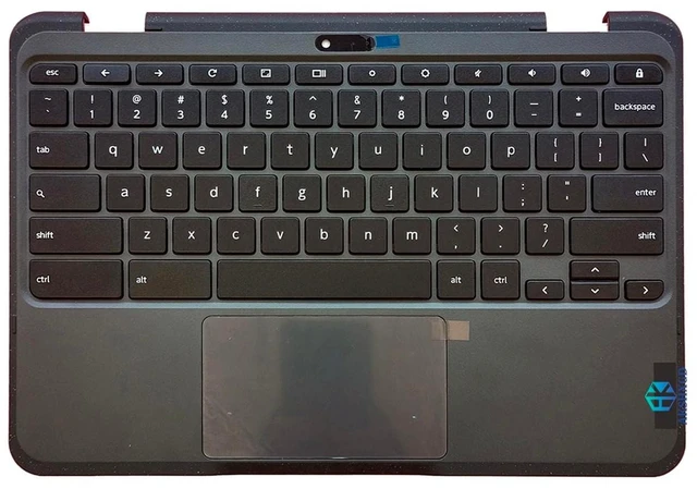 Main image of 5M11C88952 Replacement for Lenovo Chromebook 500E 3th WLAN Laptop Upper case Palmrest Assembly Part with US Keyboard and Touchpad (WFC Hole)