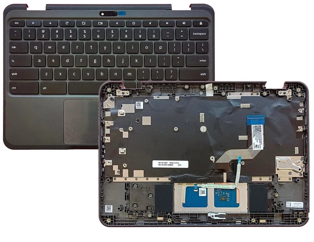 Alt view image 3 of 5 - 5M11C88952 Replacement for Lenovo Chromebook 500E 3th WLAN Laptop Upper case Palmrest Assembly Part with US Keyboard and Touchpad (WFC Hole)