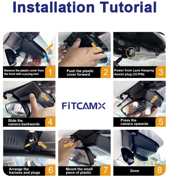 Alt view image 5 of 5 - Fitcamx 4K Dash Cam Suitable for Kia K5 2025-2026 (Part No#L2500), OEM Factory Look, Ultra HD 2160P Video, Built-in WiFi & APP, Loop Recording, Collision Detction, Easy to Install, 64GB Card