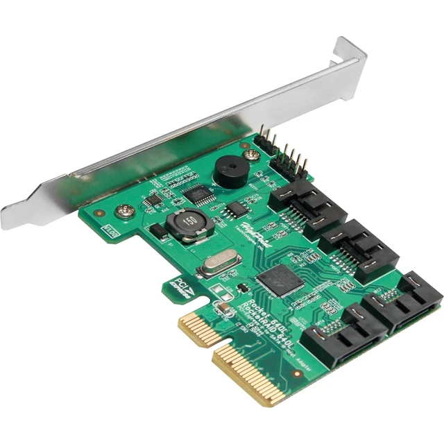 Alt view image 4 of 5 - Highpoint RocketRAID 640L Internal 4 SATA Port PCI-Express 2.0 x4 SATA 6Gb/s RAID Controller -Lite Version