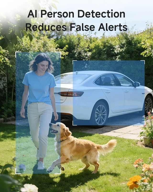 Alt view image 5 of 5 - Noorio 2Pack 2K Solar Security Camera, Wireless Outdoor, Dual-Band Wi-Fi
