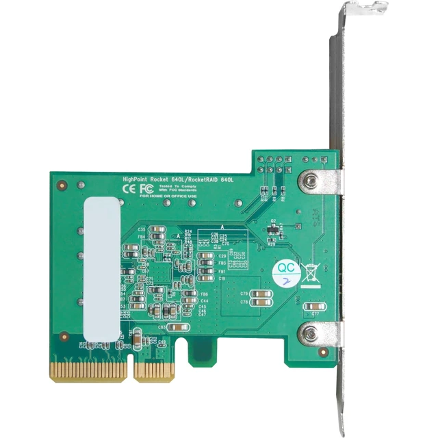 Alt view image 5 of 5 - Highpoint RocketRAID 640L Internal 4 SATA Port PCI-Express 2.0 x4 SATA 6Gb/s RAID Controller -Lite Version