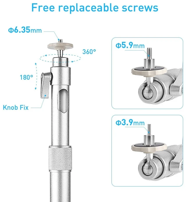 Alt view image 4 of 5 - NIERBO Universal Projector Wall Ceiling Mount Hanger 360 Rotatable Head with Extendable Length 11.8 Inch to 19.7 Inch Mounting Bracket