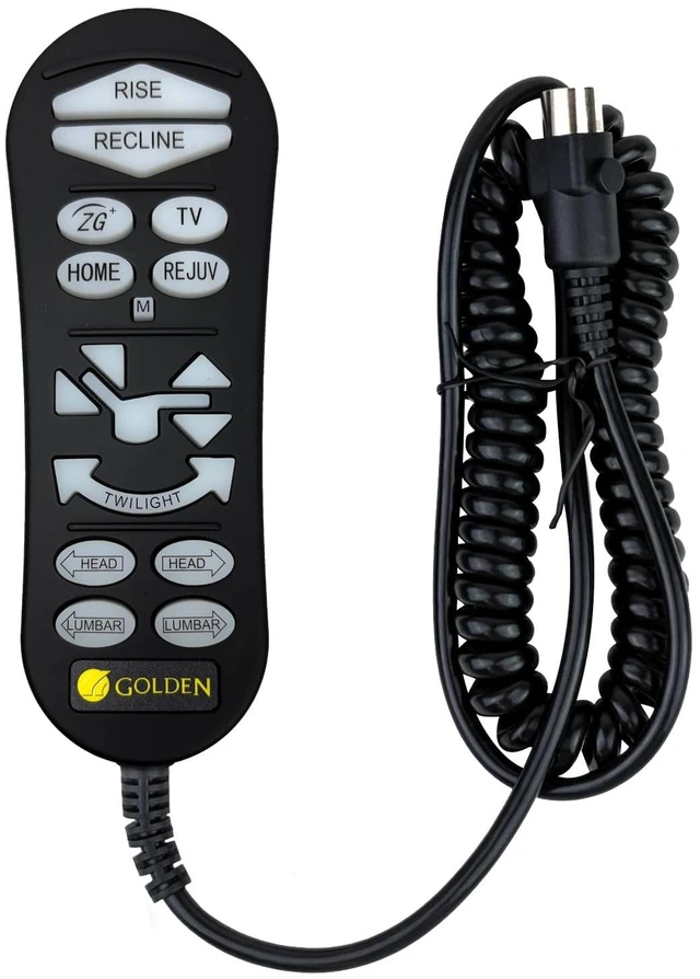 Alt view image 2 of 5 - ZK3100-C5M - OEM Golden Remote Hand Control for 5 Zone Lift Chair Recliners