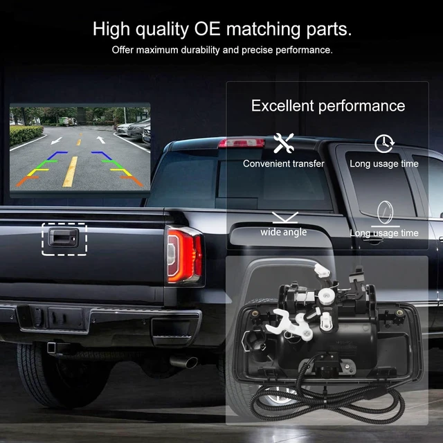 Alt view image 5 of 5 - KASturrboo 23448681 Tailgate Handle Backup Camera for Silverado 2014-2018