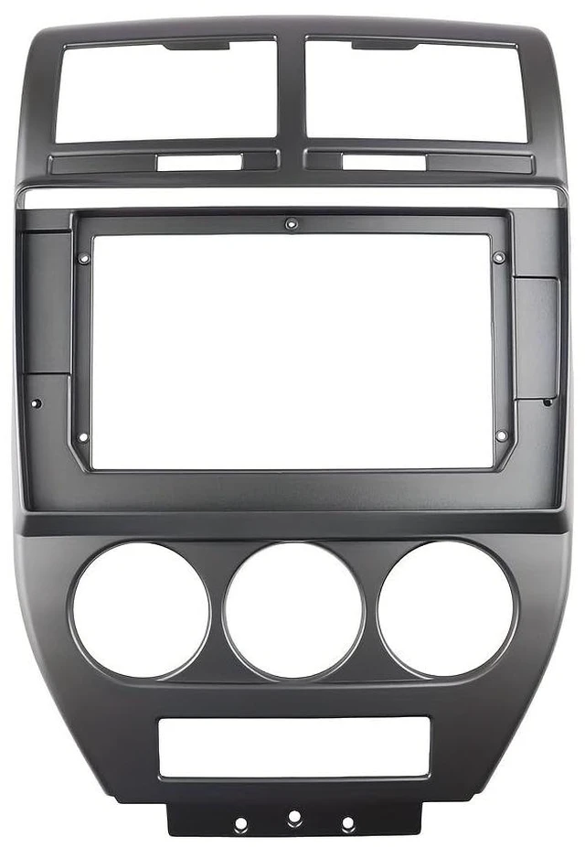 Main image of 10.1 Inch Car Radio Fascia Fit for Compass 2007-2010, Car Stereo Modification Panel Dash Mount Trim Kit, Double Din Radio Installation Frame Bezel Audio Dashboard Refitting Accessory (Gray,10inch)