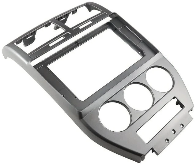 Alt view image 3 of 5 - 10.1 Inch Car Radio Fascia Fit for Compass 2007-2010, Car Stereo Modification Panel Dash Mount Trim Kit, Double Din Radio Installation Frame Bezel Audio Dashboard Refitting Accessory (Gray,10inch)