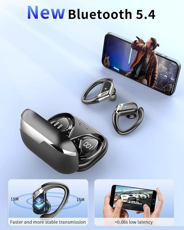 Alt view image 2 of 5 - 2026 Ear buds Wireless Earbuds, Bluetooth 5.4 headphones Sport 50 Hrs