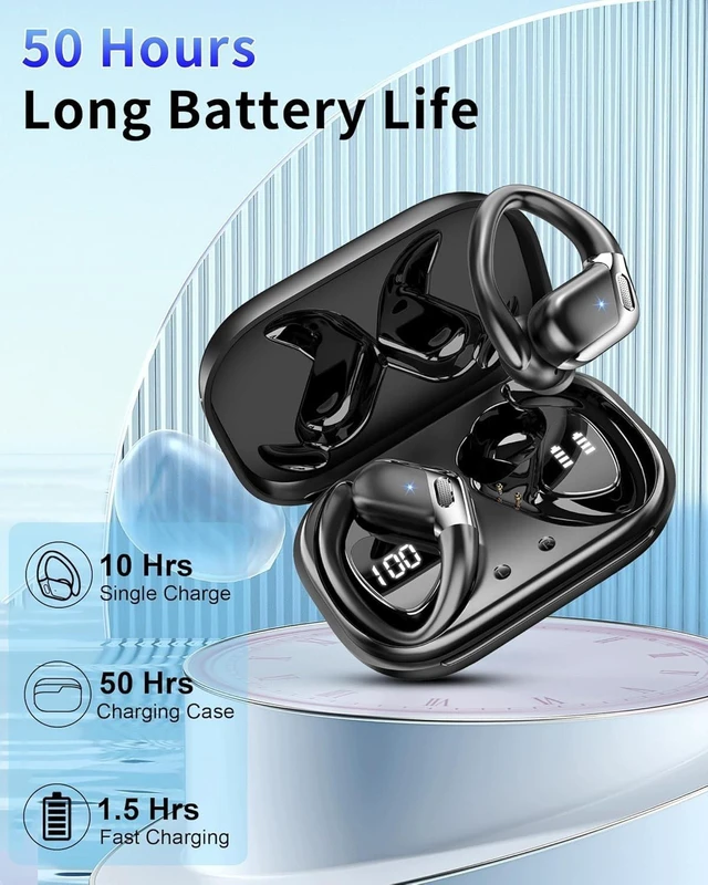 Alt view image 3 of 5 - 2026 Ear buds Wireless Earbuds, Bluetooth 5.4 headphones Sport 50 Hrs