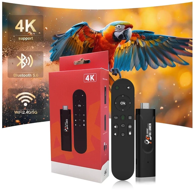 Main image of Android 13.0 TV Stick 4K, Ultra-Portable Smart TV Stick 2GB RAM 16GB ROM, Supports 2.4G/5G WiFi Bluetooth 5.0 USB HDR10 with Voice Remote Control for Home Theaters and Smart TV Upgrades