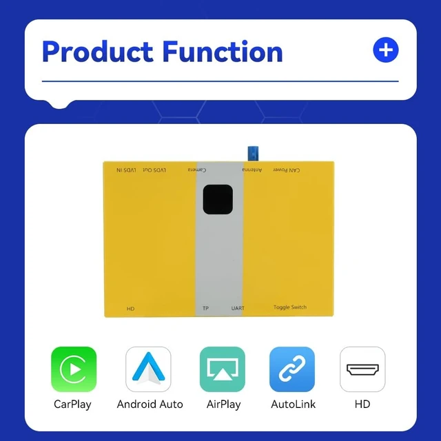 Alt view image 2 of 5 - SNATEEN Wireless Carplay Android Auto Decoder for BMW NBT System 3 4 5 6 7 Series X1 X3 X4 X5 X6 2012-2016, Support Mirrorlink, GPS/Navigation, Rear View Camera