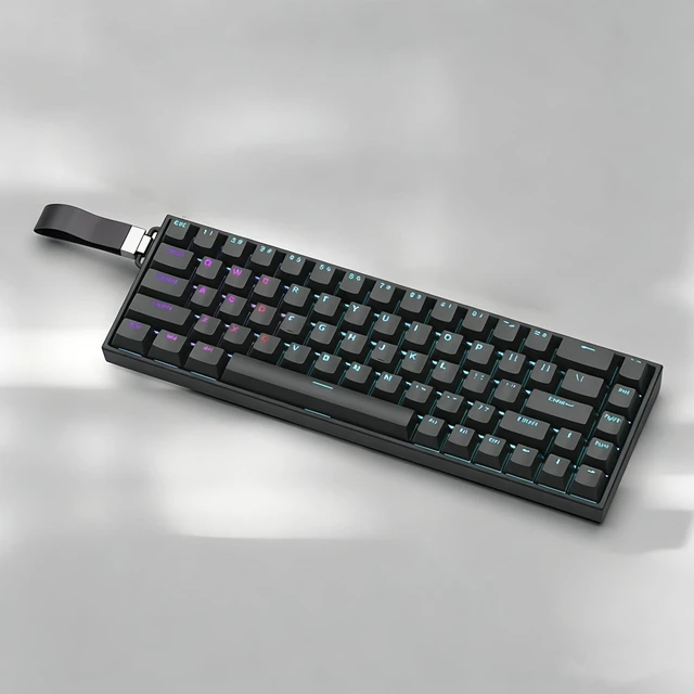 Main image of MiniLuxis 68% Hall Effect Gaming Keyboard, Adjustable Actuation 0.1-3.8mm, Rapid Trigger & Snap Tap, 8K Polling Magnetic Switch Keyboard, RGB Wired HE Keyboard for FPS, PC, PS5, Mac (Black)