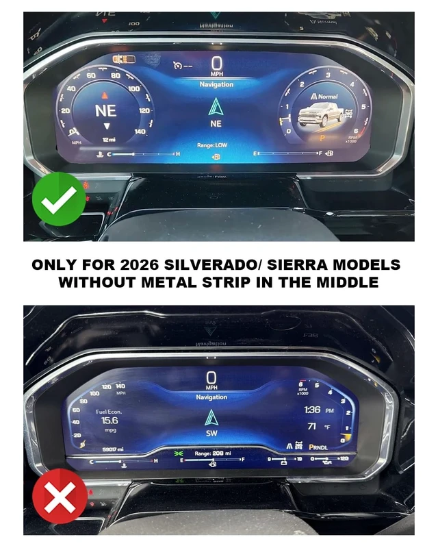Alt view image 2 of 5 - CDEFG 2Pcs for 2026 GMC Sierra Screen Protector Tempered Glass