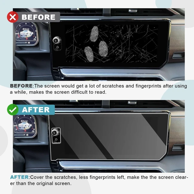 Alt view image 3 of 5 - CDEFG 2Pcs for 2026 GMC Sierra Screen Protector Tempered Glass