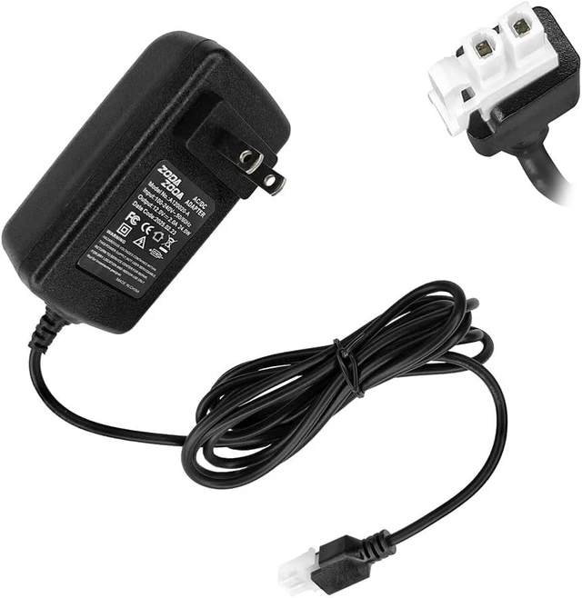 Alt view image 2 of 5 - Zodazoqa 12v 2a Power Supply Replacement Power Cord,for Single Motor Standing Desk Input Power Supply, Wall Plug-in Power Adapter 2 Pin Plug DesignMax Power 24W