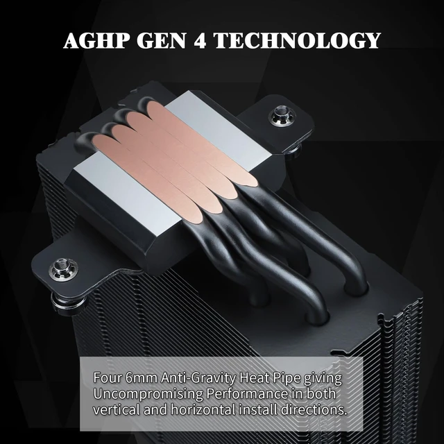 Alt view image 3 of 5 - Thermalright TR Assassin Spirit 120 EVO CPU Air Cooler, AS120 EVO, 2000RPM Speed,4 Heat Pipes, 120mm PWM Quiet Fan CPU Cooler with S-FDB Bearing, for AMD AM4 AM5/Intel 1700/1150/1151/