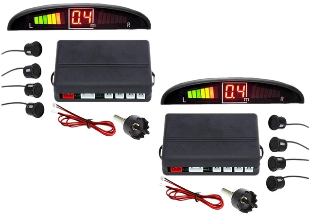 Main image of ZONETECH Parking Sensors LED Display Car Reverse Backup Radar System (2 Pack)