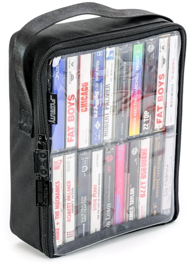 Main image of Fydelity Audio Cassette Tape Carrying Case, Cassette Tape Storage Case 20pc