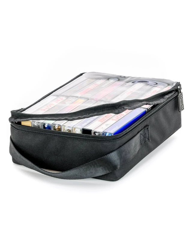 Alt view image 3 of 5 - Fydelity Audio Cassette Tape Carrying Case, Cassette Tape Storage Case 20pc
