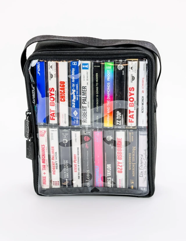 Alt view image 5 of 5 - Fydelity Audio Cassette Tape Carrying Case, Cassette Tape Storage Case 20pc